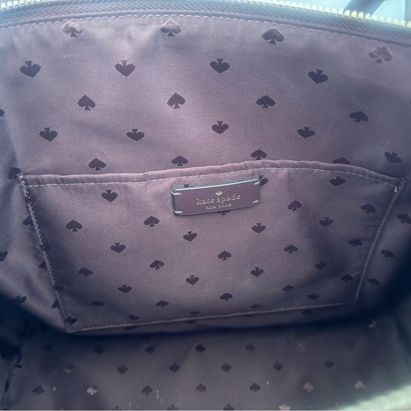 Kate Spade Burgundy Holiday Glam Accent Tote Shoulder Bag - Picture 7 of 10